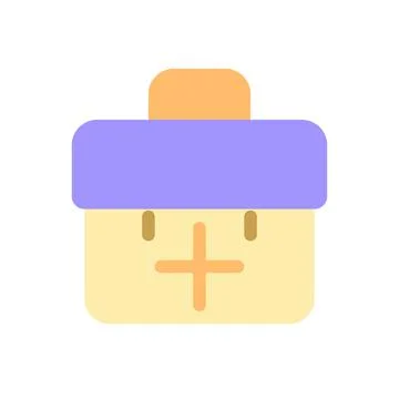 Briefcase with plus pixel perfect flat gradient color ui icon Illustrazione stock