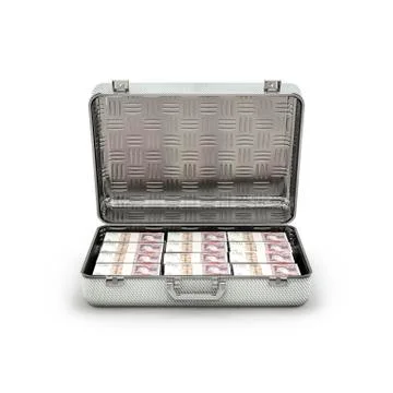 Briefcase ransom pounds Illustrazione stock