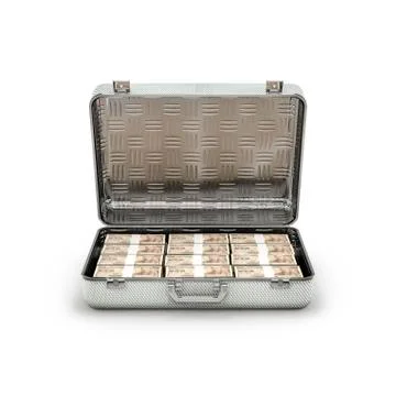 Briefcase ransom yen Illustrazione stock