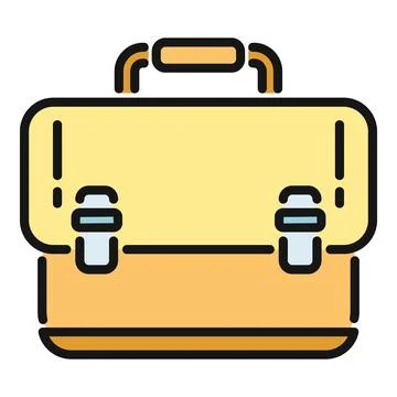 Briefcase representing business, professional work, and office accessory Stock Illustration