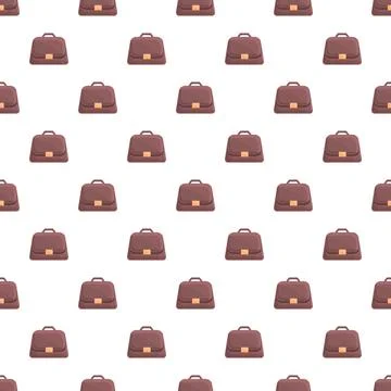Briefcase seamless pattern for business career concepts Stock Illustration