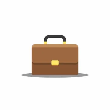 Briefcase Shadow vector isolated. Stock Illustration