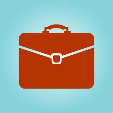 Briefcase sign symbol. Illustrazione stock