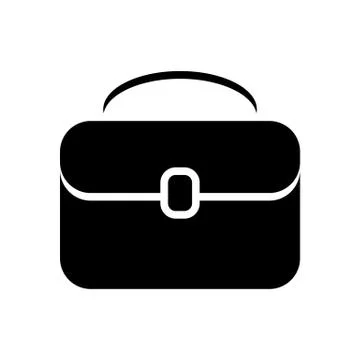 Briefcase stylish icon Stock Illustration