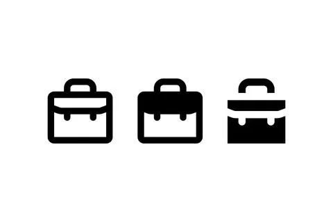 Briefcase. Vector icon design. Stock Illustration