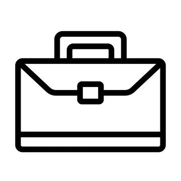 Briefcase Vector Icon Design Illustration Stock Illustration