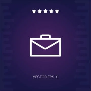 Briefcase vector icon Stock Illustration
