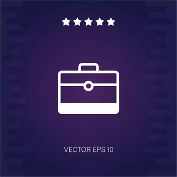Briefcase vector icon Illustrazione stock