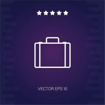 Briefcase vector icon Stock Illustration
