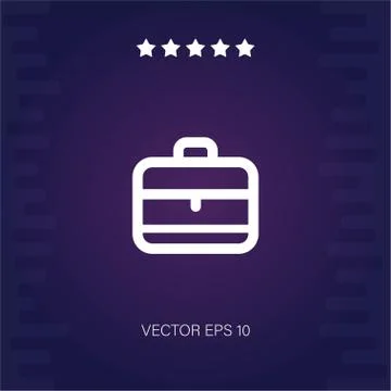 Briefcase vector icon Stock Illustration