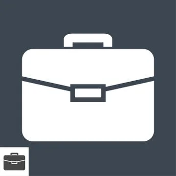 Briefcase Vector Icon. Stock Illustration