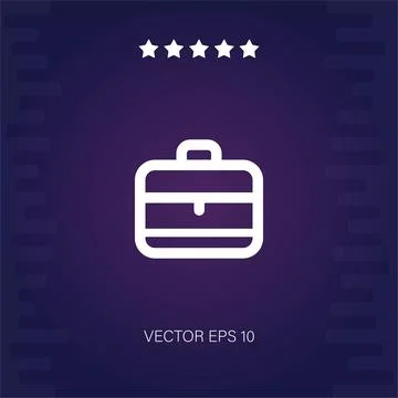 Briefcase vector icon Stock Illustration