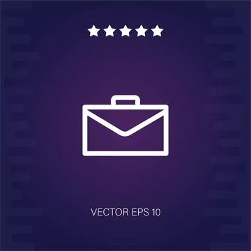 Briefcase vector icon Stock Illustration