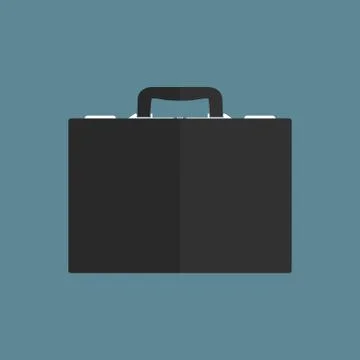Briefcase vector illustration. Flat design Stock Illustration