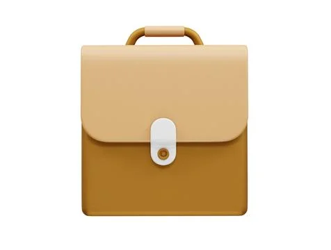 Briefcases icon 3d vector render 스톡 일러스트