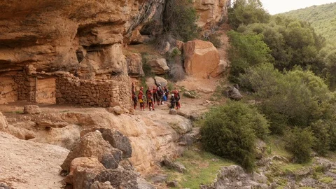 Briefing of a Canyoning group before the tour. Stock Footage 98217052