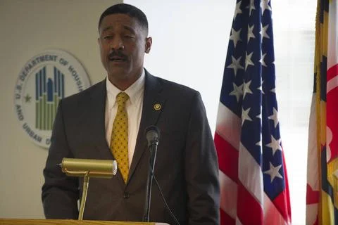 Briefing on HUD funding, operations, programs, goals for Congressional vis... Stock Photos
