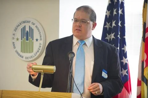 Briefing on HUD funding, operations, programs, goals for Congressional vis... Stock Photos