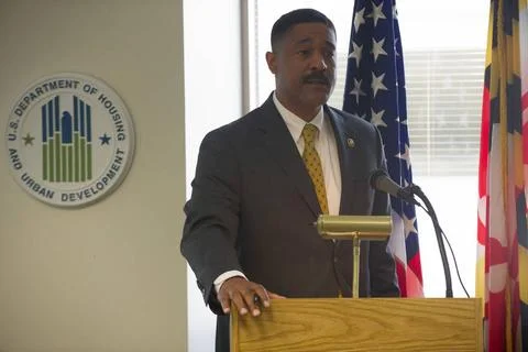 Briefing on HUD funding, operations, programs, goals for Congressional vis... Stock Photos
