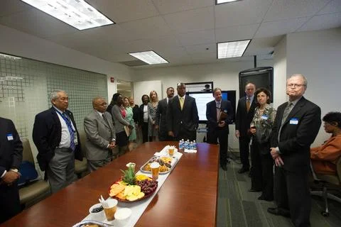 Briefing on HUD funding, operations, programs, goals for Congressional vis... Stock Photos