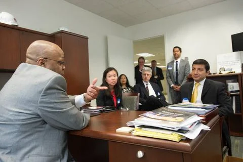 Briefing on HUD funding, operations, programs, goals for Congressional vis... Stock Photos