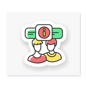 Briefing patch. Vector emblem 스톡 일러스트