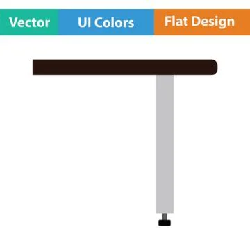 Briefing table console icon Stock Illustration