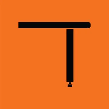 Briefing table console icon Stock Illustration