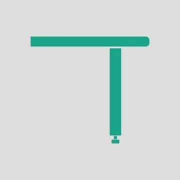 Briefing table console icon Stock Illustration