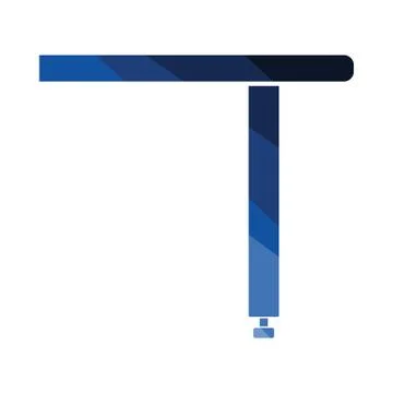 Briefing table console icon Stock Illustration