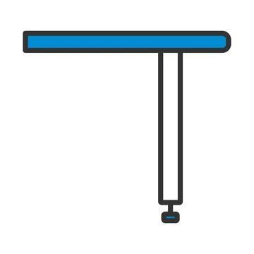 Briefing Table Console Icon Stock Illustration
