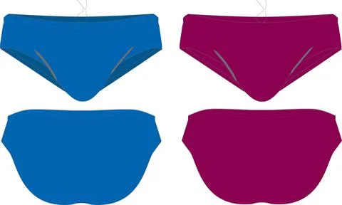 Briefs Mock ups Vectors Stock Illustration
