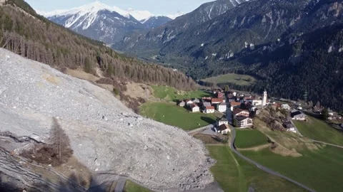 Brienz rock fall Stock Footage 269553363