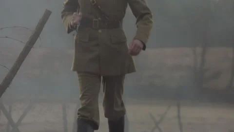 Brigadier General Douglas Macarthur walk... | Stock Video | Pond5