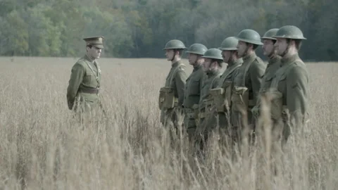 Brigadier General Douglas Macarthur, West Point, 1920s - Reenactment Stock Footage 202896168