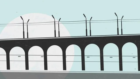 Brige in the city Stock Footage 70593978