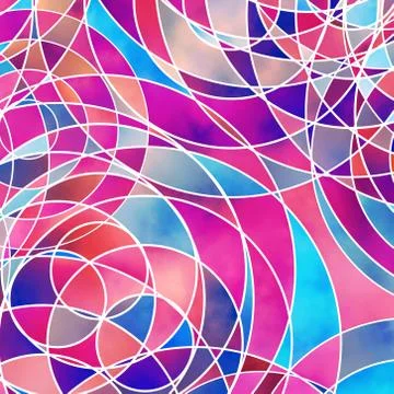 Brigh background  with circles Stock Illustration