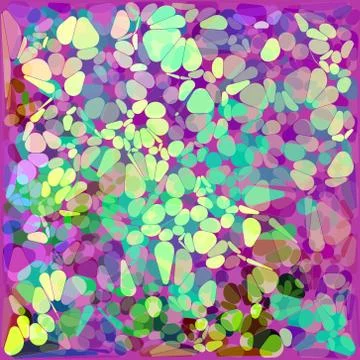 Brigh background  with ovals - vector illustration Stock Illustration