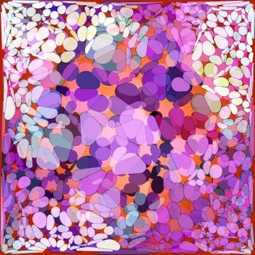 Brigh background  with ovals - vector illustration Stock Illustration