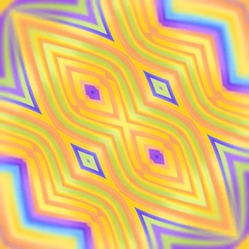 Bright 3D Diamond Pattern in Yellow and Orange Summer Colors イラスト素材