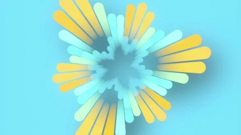 Bright 3D Three Lobe Organic Pattern Motion Loop Vidéo 337933950