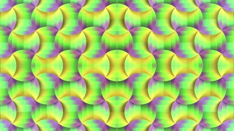 A bright 4K background with a kaleidoscopic pattern of 3d floral ornamentation Stock Footage 320529104