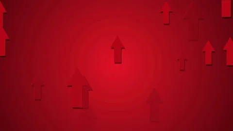 Bright abstract arrows going upwards, positive moving up concept loop Vídeos de archivo 72750925