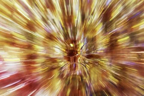 Bright abstract background based on wine glasses with motion blur focus on ce Foto stock