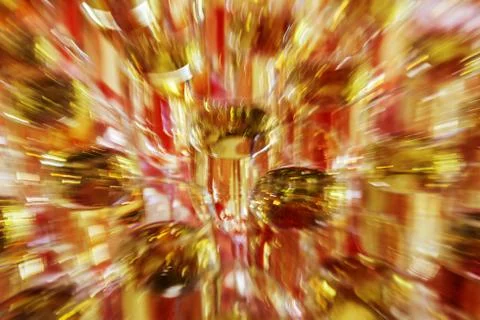 Bright abstract background based on wine glasses with motion blur focus on ce Stock Photos