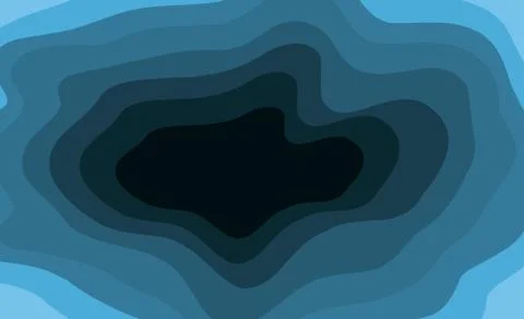 Bright abstract background. Blue wave blurred picture. Illustrazione stock