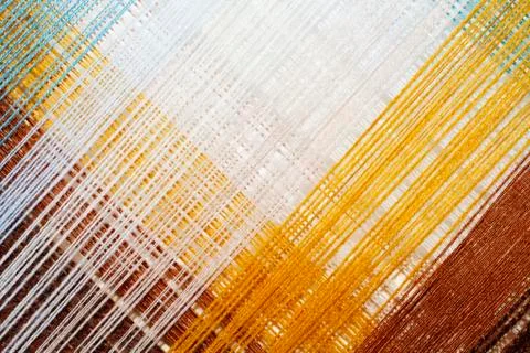Bright abstract background of colored thread Stock Photos