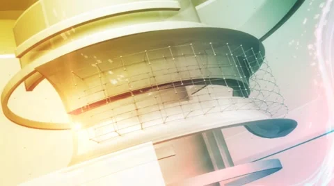 Bright abstract background with colorful lines and construction Stock Footage 41203802