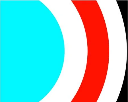 Bright abstract background consisting of large circles Illustrazione stock