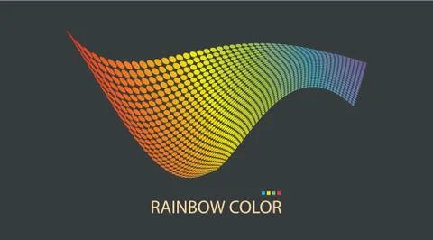 Bright abstract background with a dynamic waves Stock Illustration